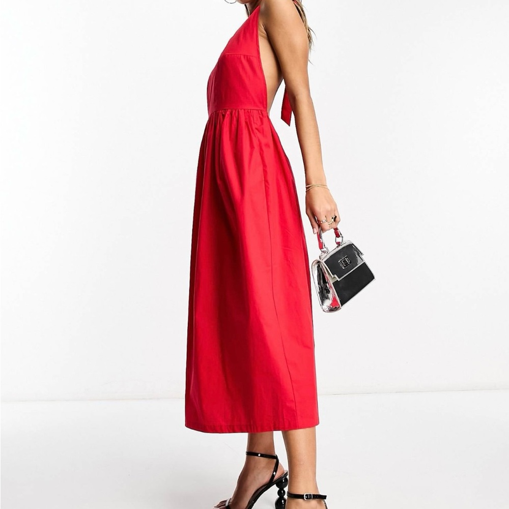 Never Fully Dressed Red Halter Sundress